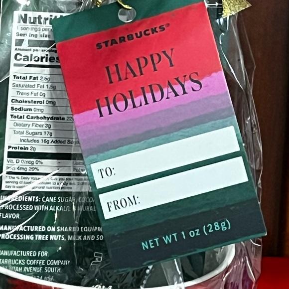 Starbucks Gift Set 18 Oz Ceramic Mug And HOT COCOA, NWT - Picture 3 of 5